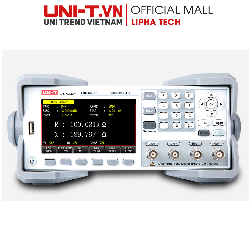 Máy đo LCR để bàn UNI-T UTR2830E (20Hz~200kHz) chính hãng phân phối COCQ Máy đo LCR để bàn UNI-T UTR2830E (20Hz~200kHz) chính hãng phân phối COCQ