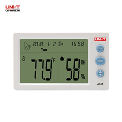 Đồng Hồ Đo Nhiệt Độ, Độ Ẩm Uni-T A13T (-10~50°C, 20~95%Rh) Chính Hãng